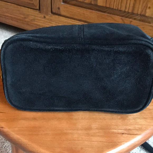 Vintage black suede bag - Picture 8 of 14